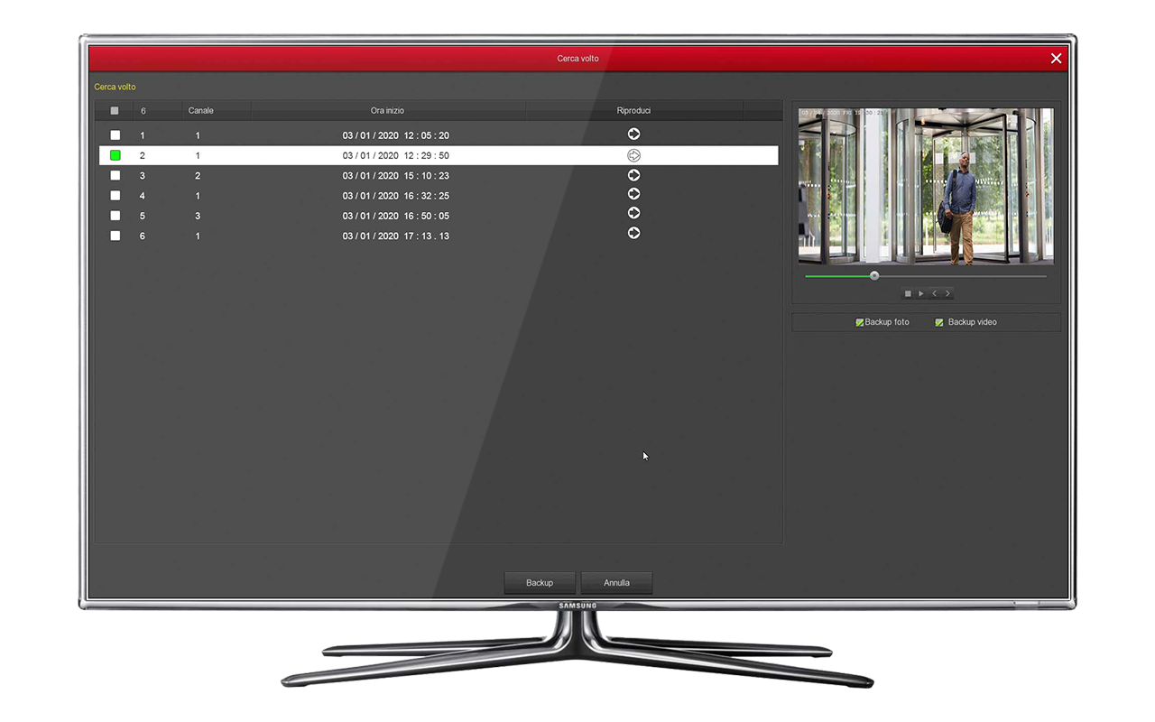 Controllo da monitor con mouse